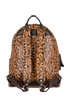 Leopard Print Backpack, back view